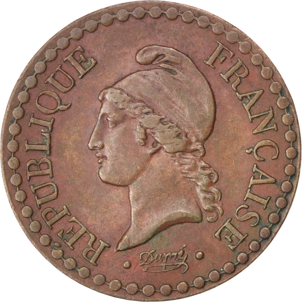 FRANCE, Dupré, Centime, 1851, Paris, KM #754, EF(40-45), Bronze, Gadoury #84, 1.