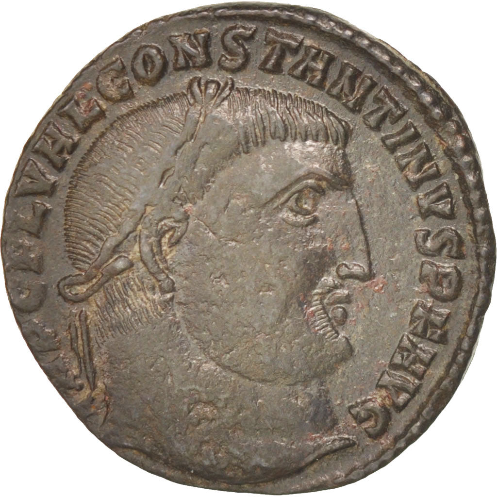 Coin, Constantine I, Follis, Heraclea, AU(50-53), Copper, RIC:75b