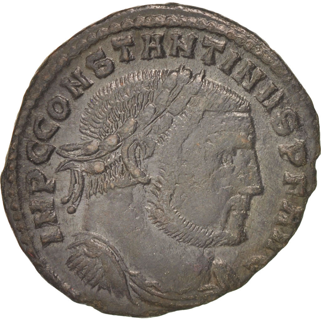 Coin, Constantine I, Follis, Thessalonica, EF(40-45), Copper, RIC:61b