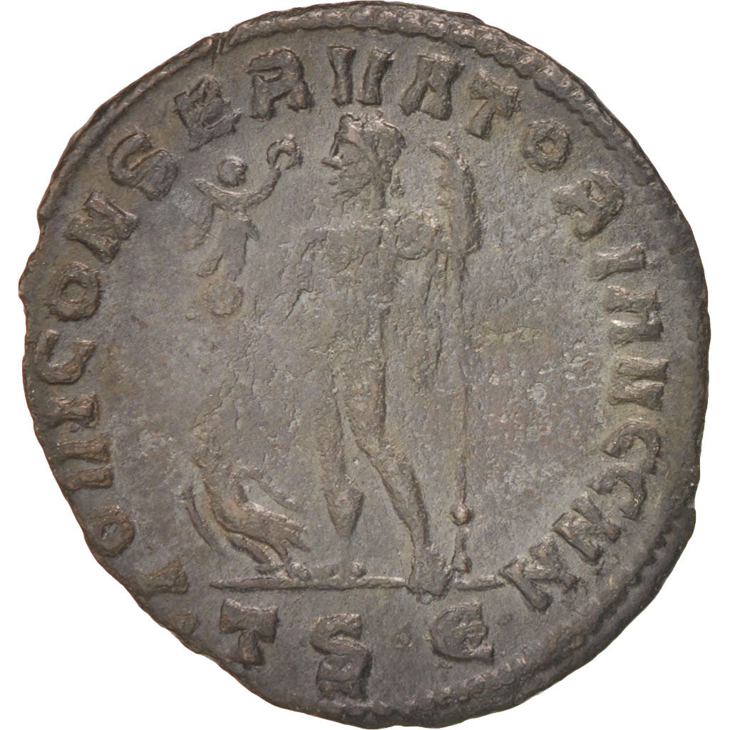 Coin, Constantine I, Follis, Thessalonica, EF(40-45), Copper, RIC:61b