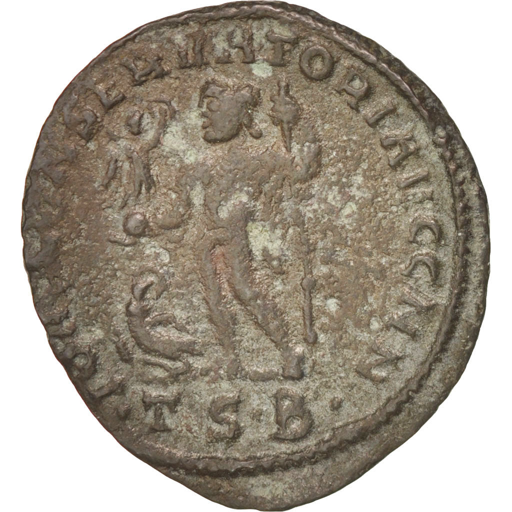 Moneta, Constantine I, Follis, Thessalonica, EF(40-45), Miedź, RIC:61b