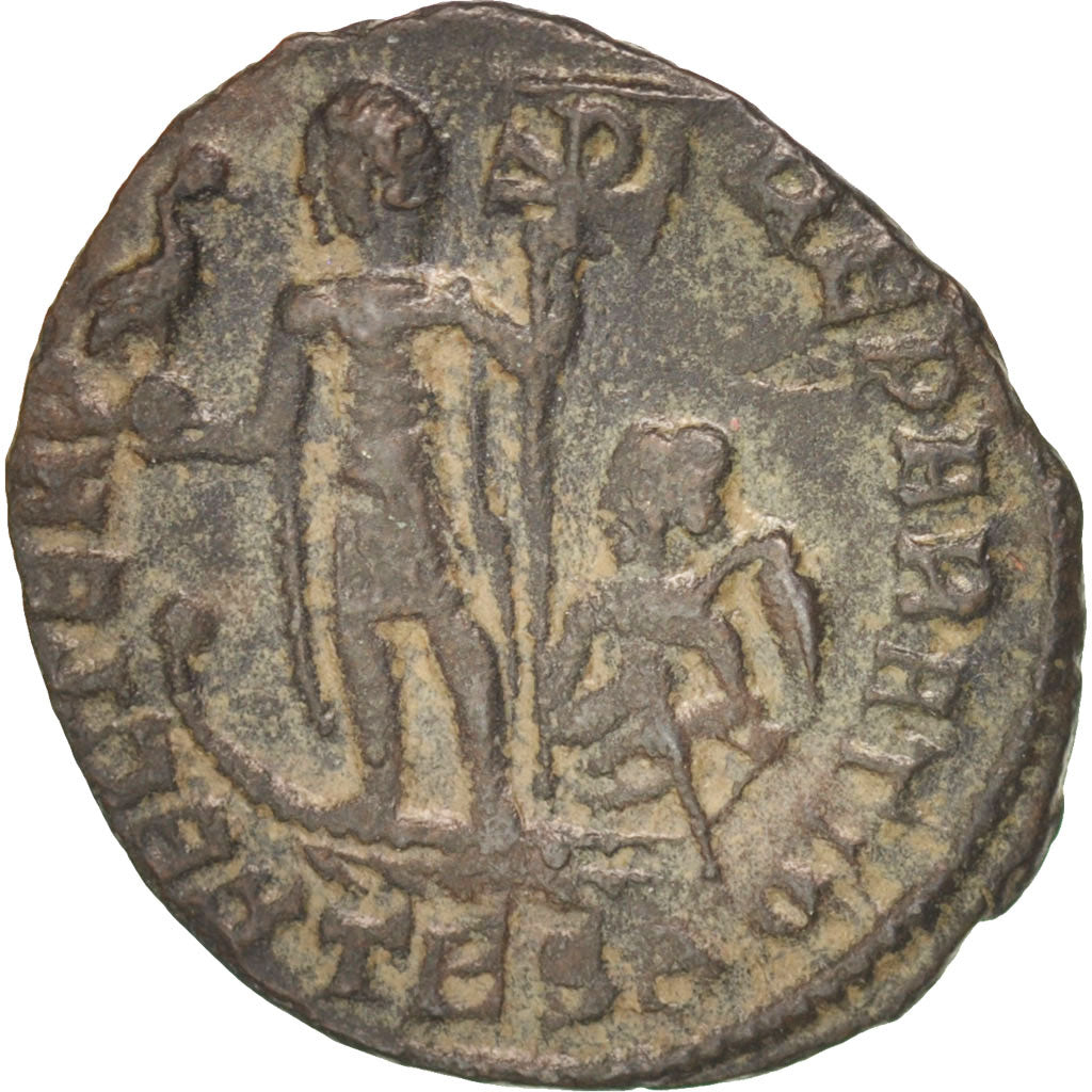 Moneta, Constans, Half Maiorina, Thessalonica, BB, Rame, RIC:109