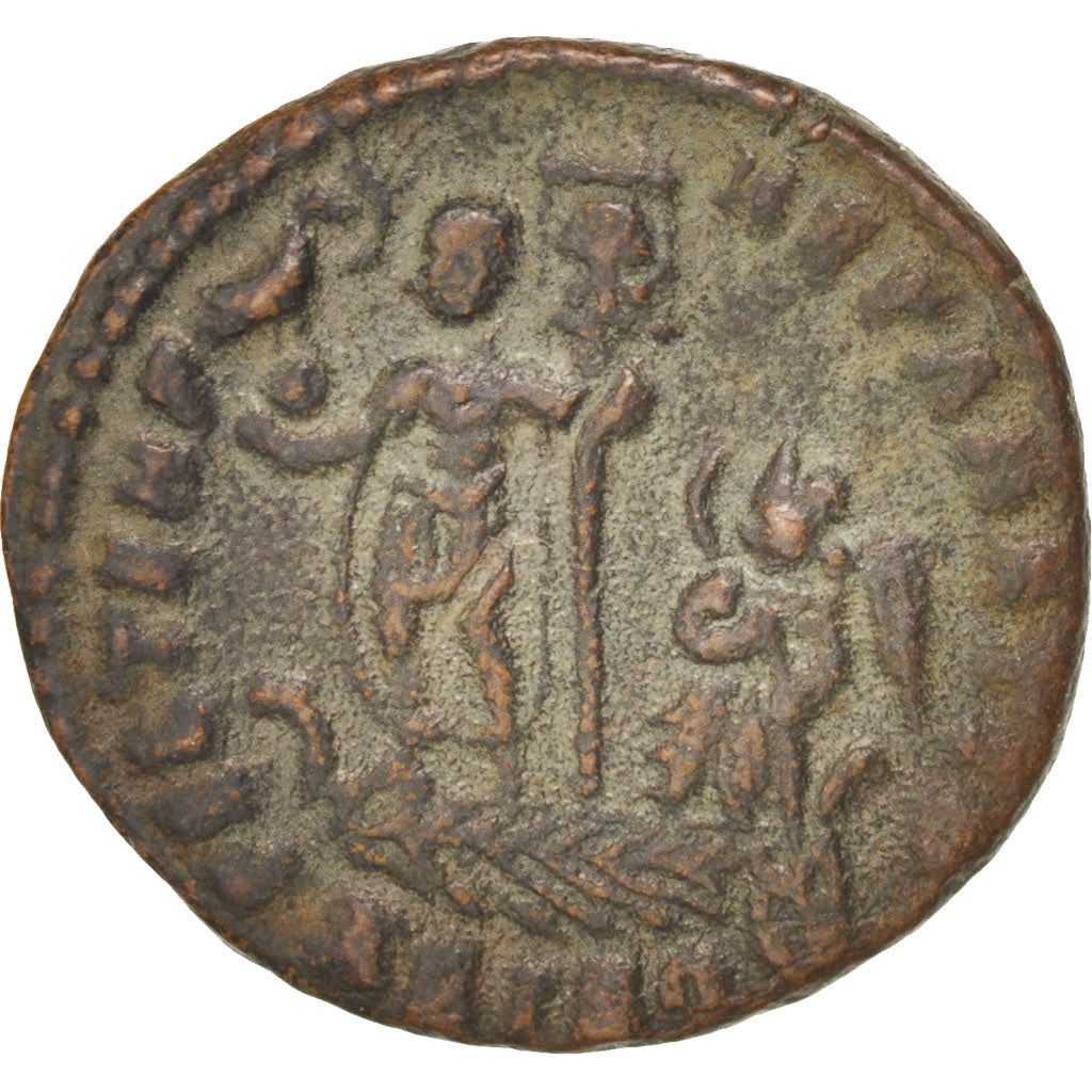 Monnaie, Constans, Maiorina, Siscia, TTB+, Cuivre, RIC:244