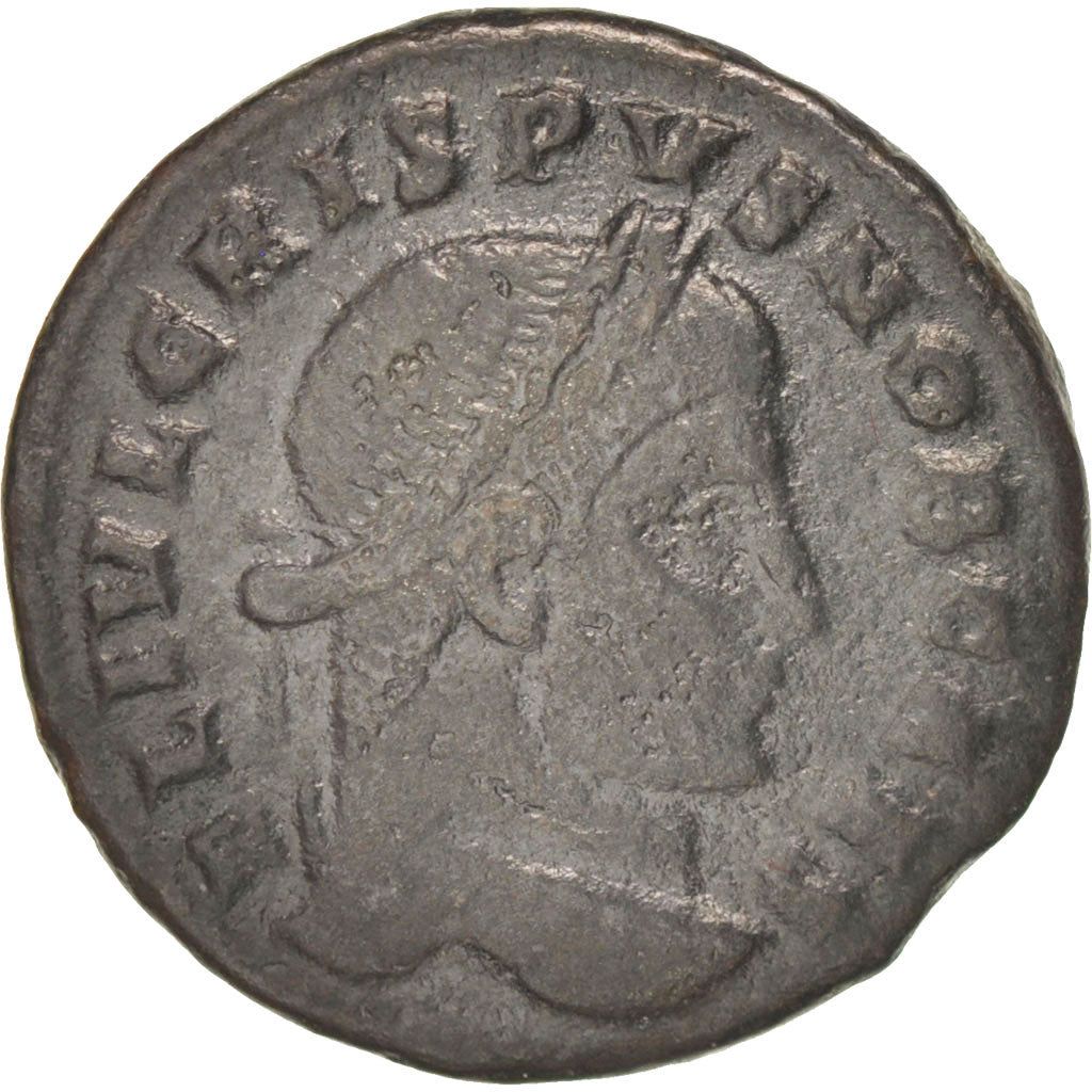 Coin, Crispus, Follis, Sirmium, EF(40-45), Copper, RIC:49