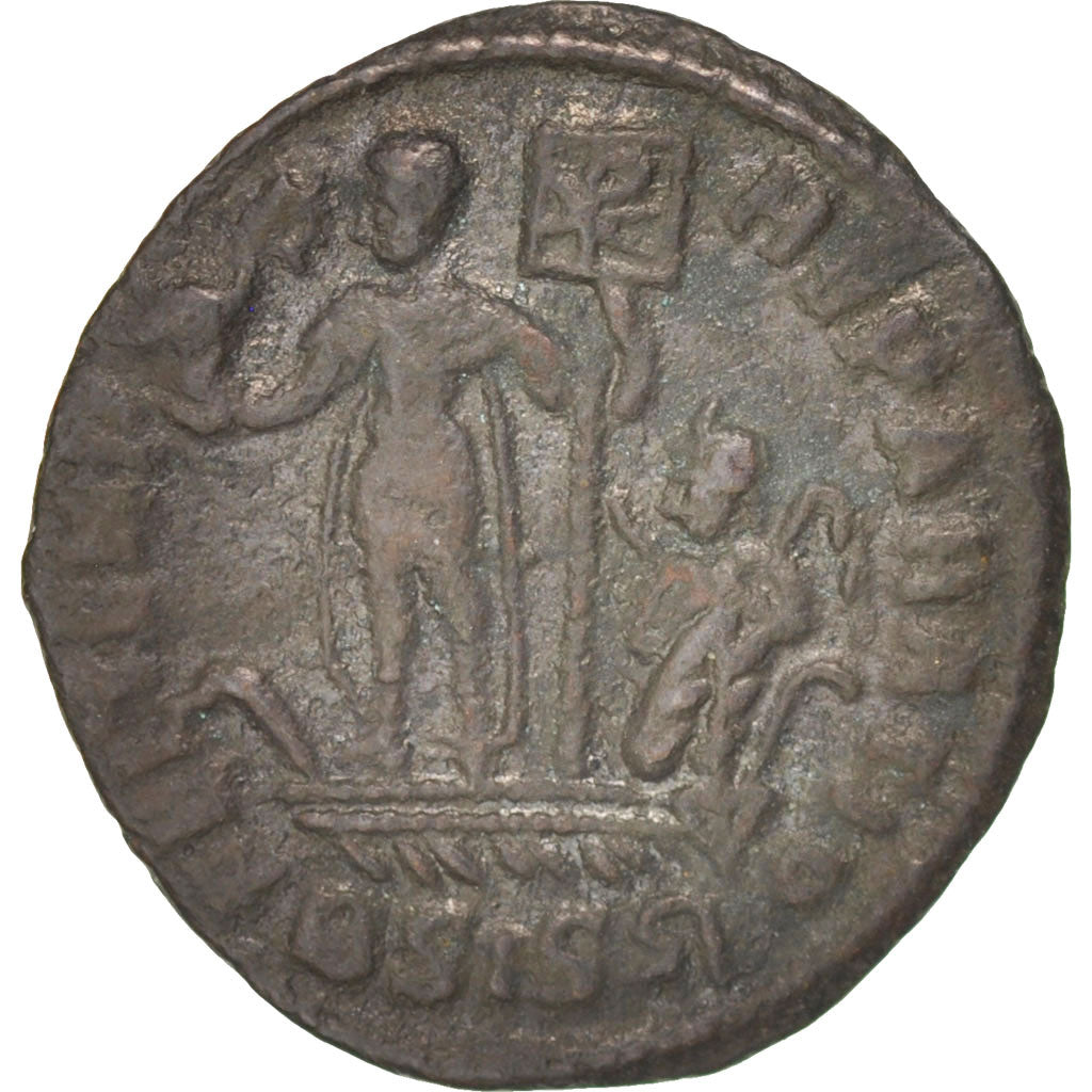 Coin, Constantius II, Half Maiorina, Siscia, AU(50-53), Copper, RIC:243