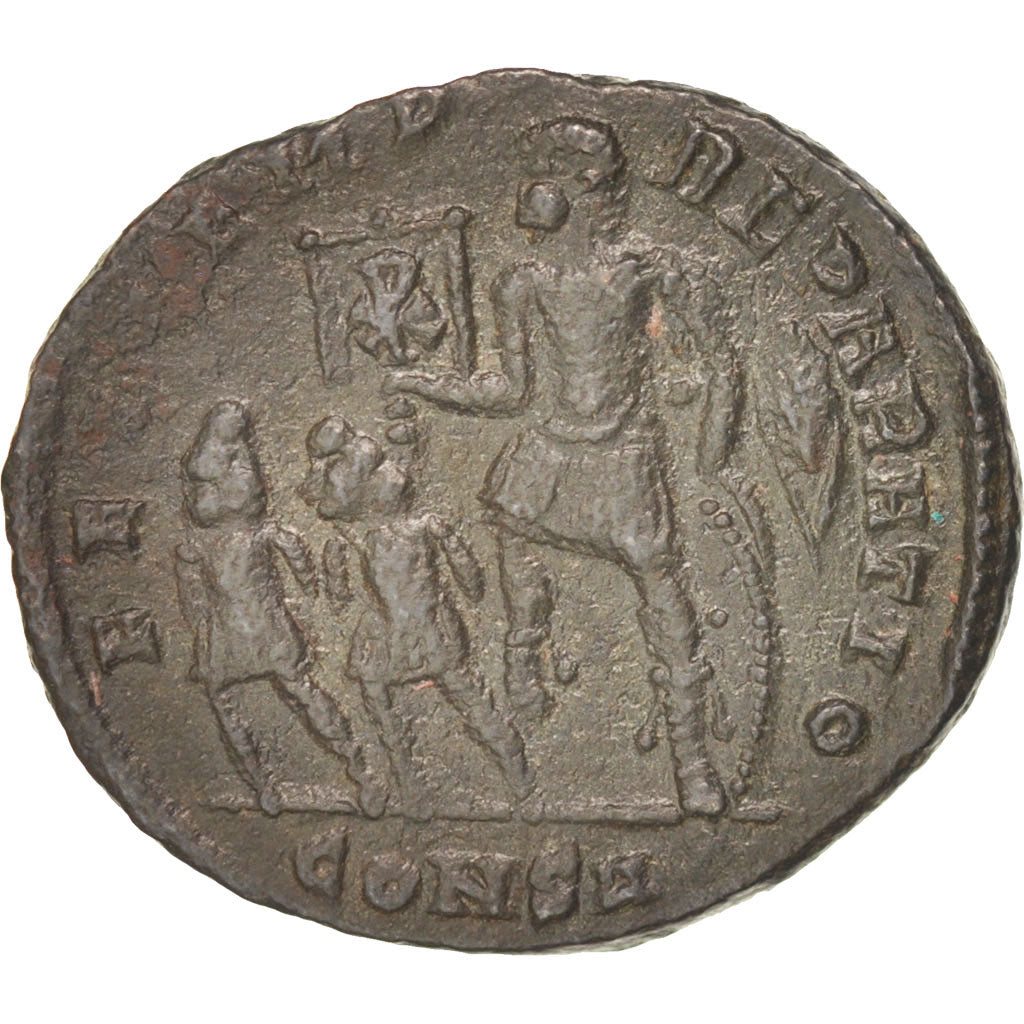 Moneta, Constantius II, Maiorina, Constantinople, AU(50-53), Miedź, RIC:87
