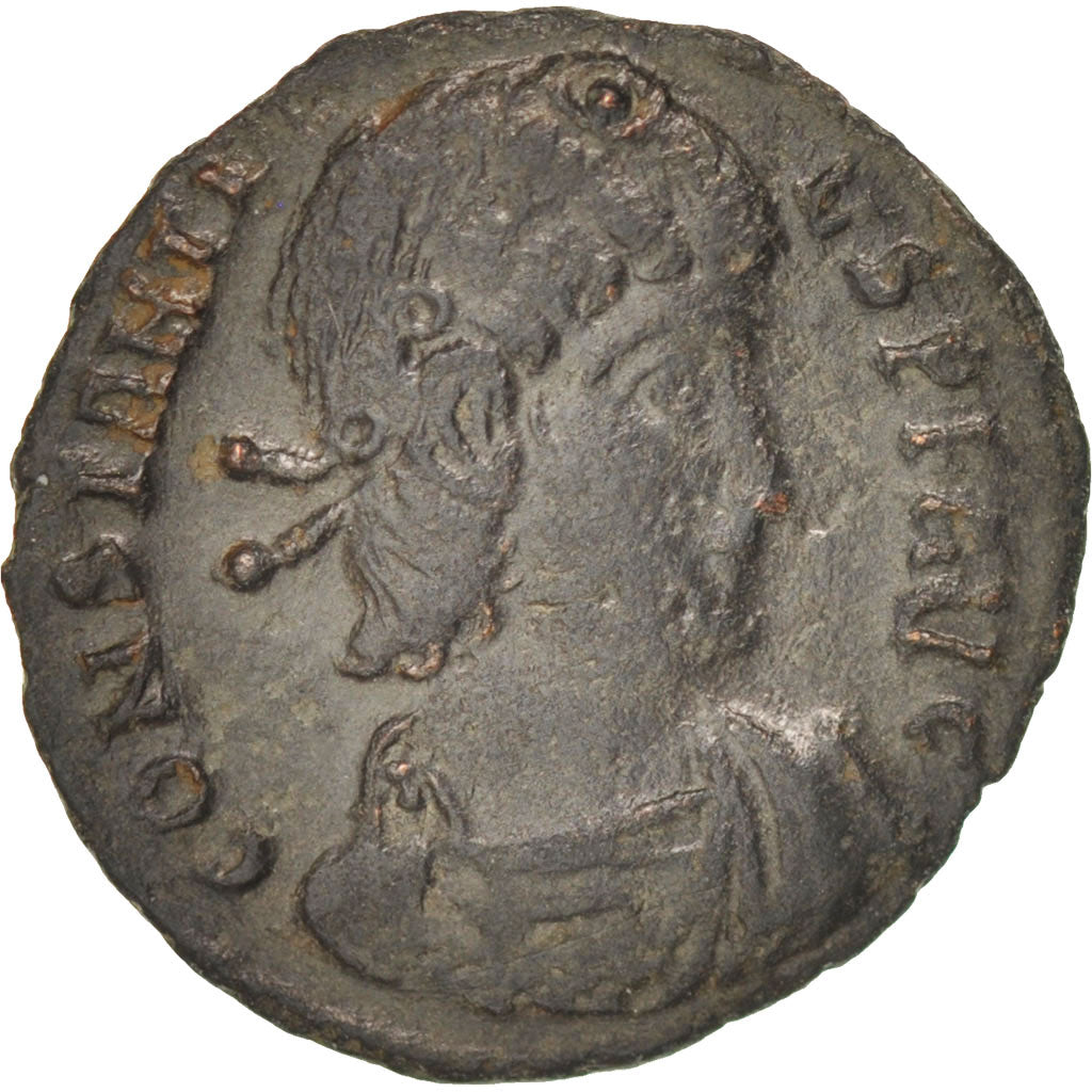 Moneta, Constantius II, Centenionalis, Thessalonica, EF(40-45), Miedź, RIC:99