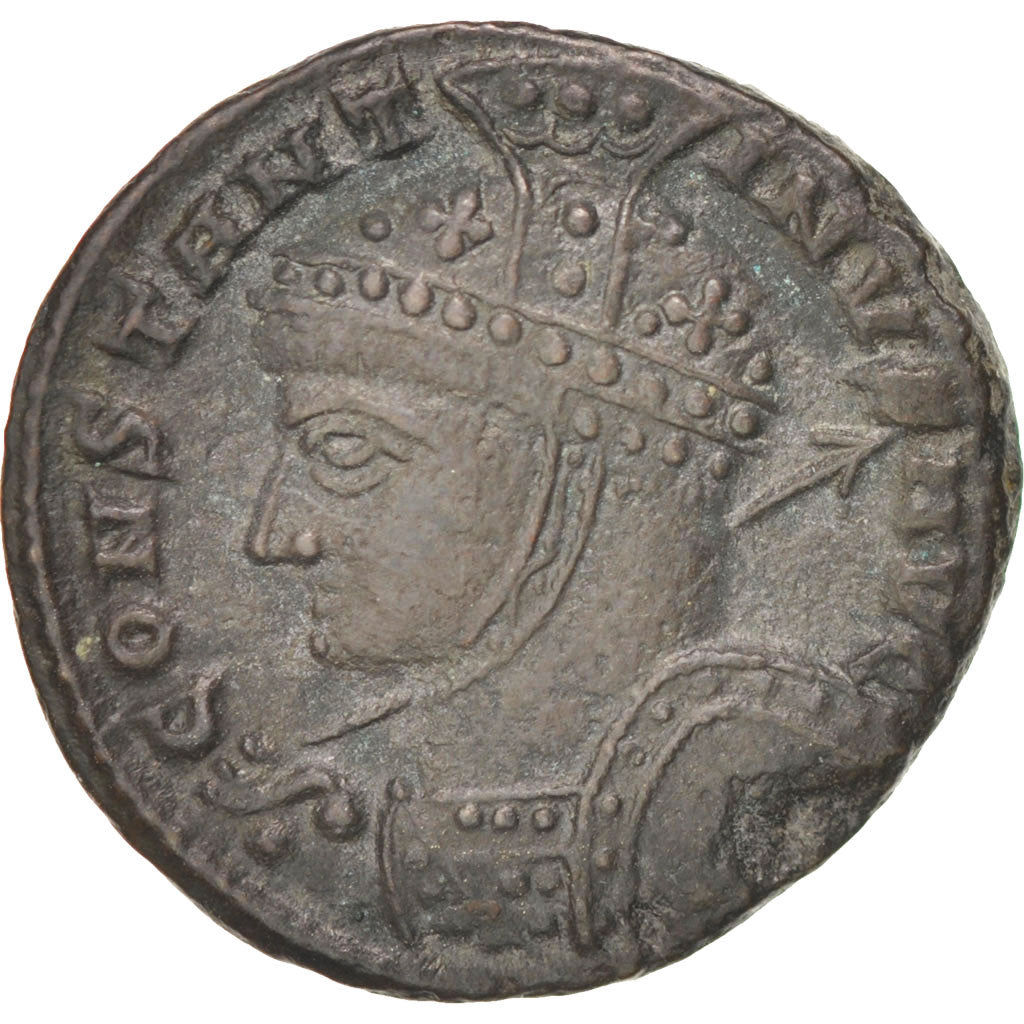 Moneta, Constantine I, Follis, Siscia, SPL-, Rame, RIC:55 var.