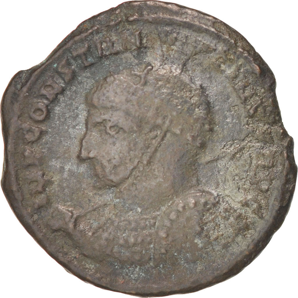Monnaie, Constantin I, Follis, Siscia, TTB+, Cuivre, RIC:55 var.