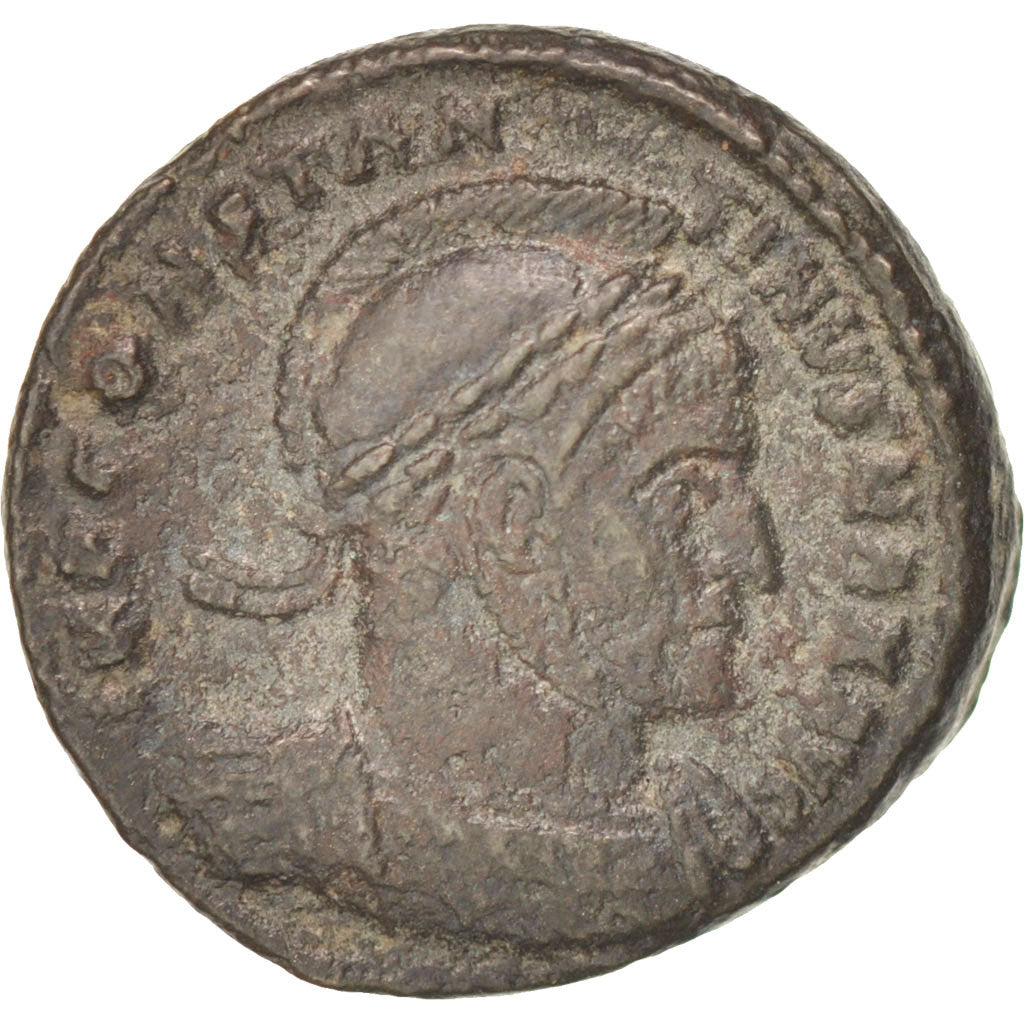 Moneta, Constantine I, Follis, Arles, BB+, Rame, RIC:194