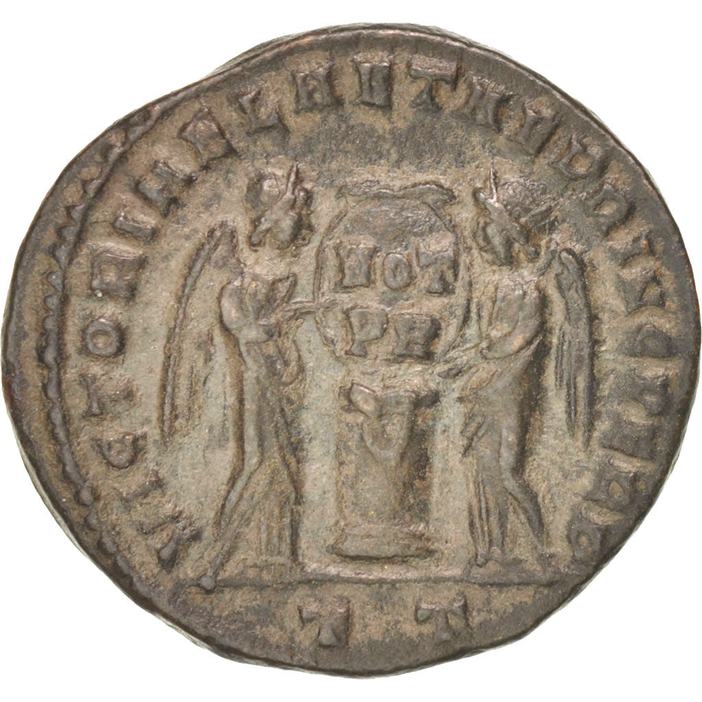 Moneta, Constantine I, Follis, Ticinum, AU(55-58), Miedź