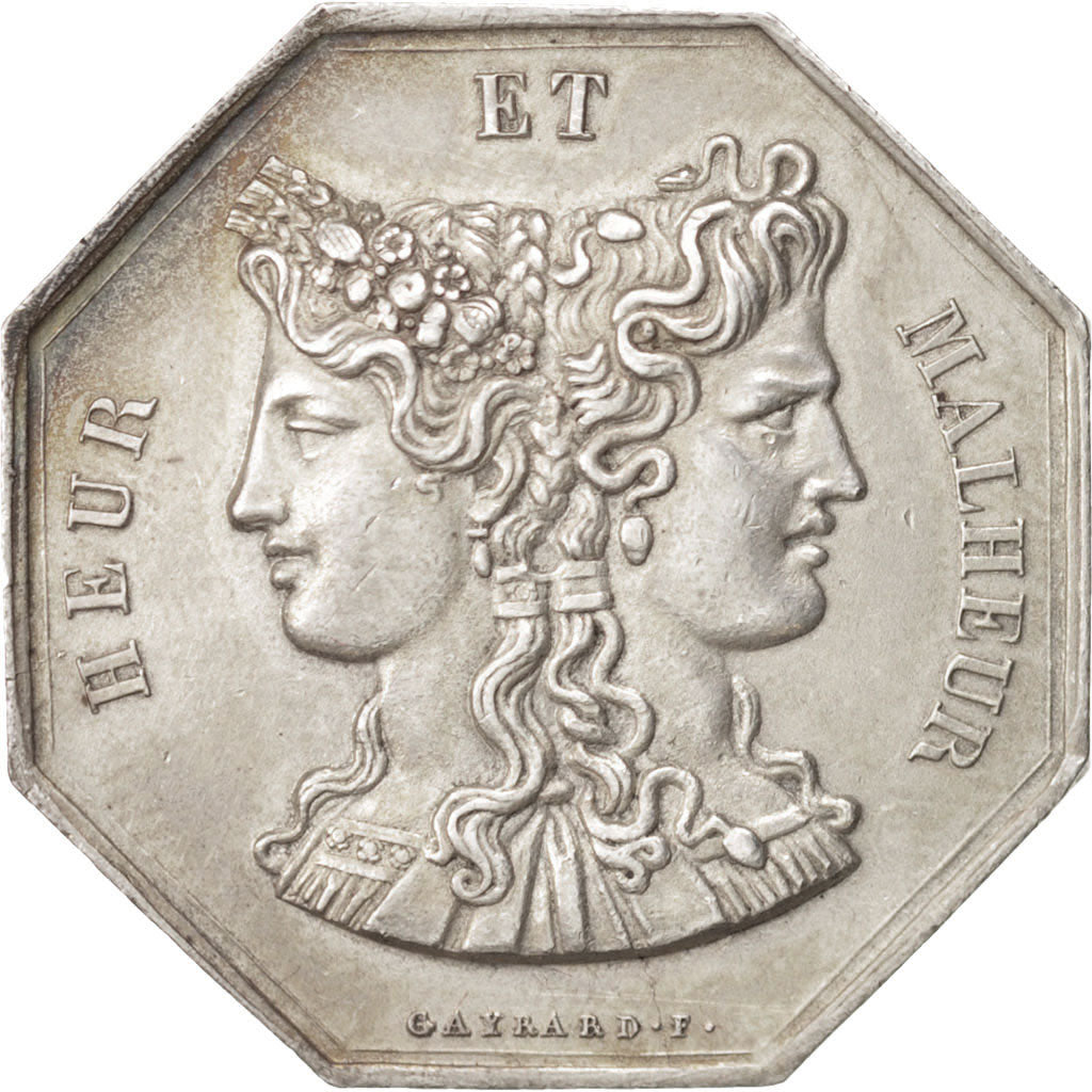 France, Club, Heur et Malheur, Gayrard/De Puymaurin, 30mm, Token