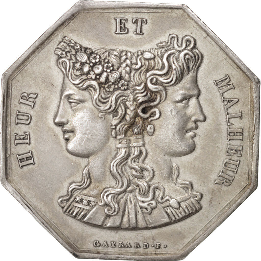 France, Club, Heur et Malheur, Chariot, Gayrard, 30mm, Token