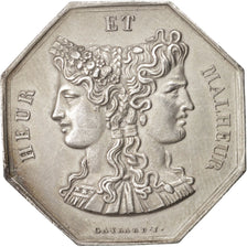 France, Club, Heur et Malheur, Front chariot, Gayrard & De Puymauri, 30mm, Token