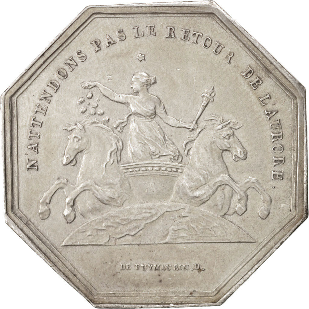 France, Club, Heur et Malheur, Front chariot, Gayrard & De Puymauri, 30mm, Token