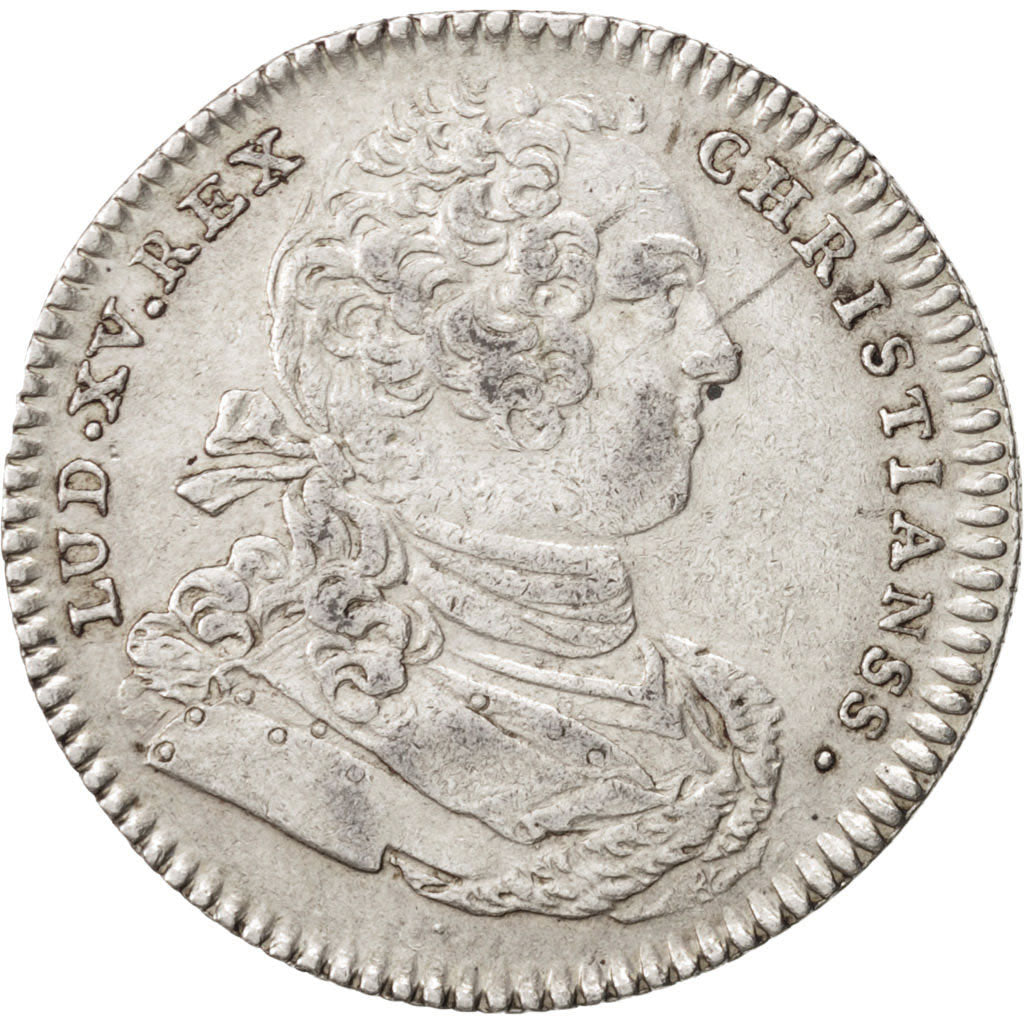 France, Token, Royal, 1737, AU(55-58), Silver, Feuardent:2888 var.