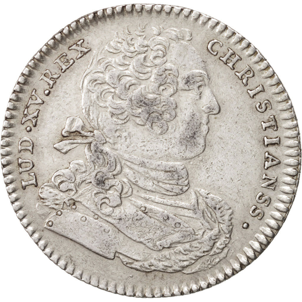 France, Token, Royal, 1737, AU(55-58), Silver, Feuardent:2888 var.