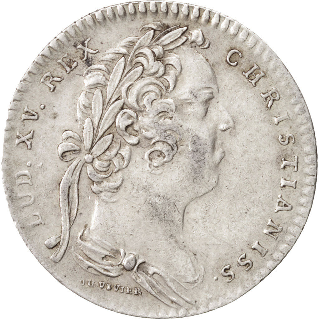 France, Token, Royal, 1737, AU(50-53), Silver, Feuardent:2888 var.