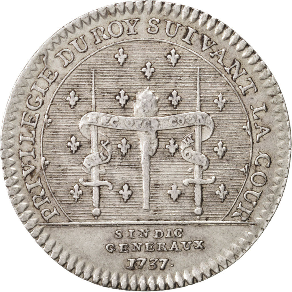 France, Jeton, Royal, 1737, TTB+, Argent, Feuardent:2888 var.