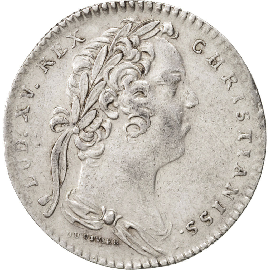 Francia, Token, Royal, Louis XV, 1737, MBC+, Plata, Feuardent:2888 var.