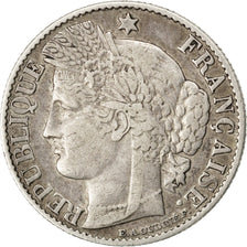 FRANCE, Cérès, 50 Centimes, 1886, Paris, KM #834.1, VF(30-35), Silver, 18, G...