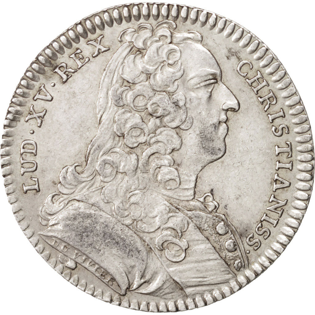 France, Token, Royal, Louis XV, 1737, AU(50-53), Silver, Feuardent:2888