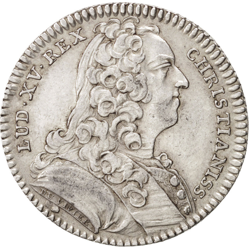 France, Token, Royal, Louis XV, 1737, AU(55-58), Silver, Feuardent:2888