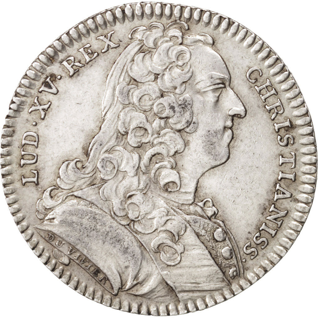 France, Token, Royal, Louis XV, 1737, AU(55-58), Silver, Feuardent:2888