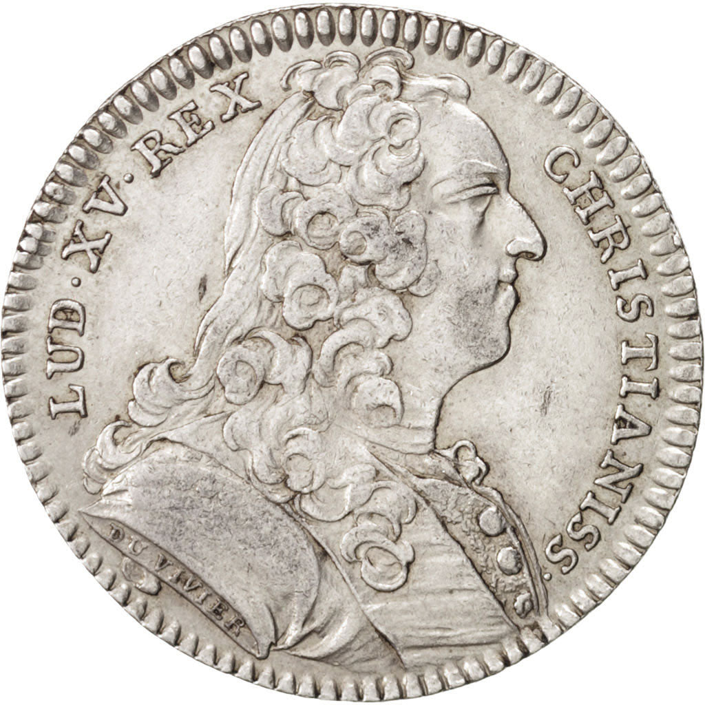 France, Token, Royal, Louis XV, 1737, AU(55-58), Silver, Feuardent:2888