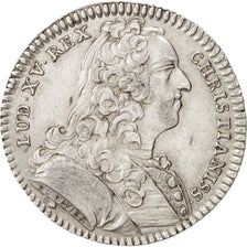 France, Token, Royal, Louis XV, 1737, AU(55-58), Silver, Feuardent:2888