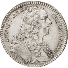 France, Token, Royal, Louis XV, 1737, AU(55-58), Silver, Feuardent:2888