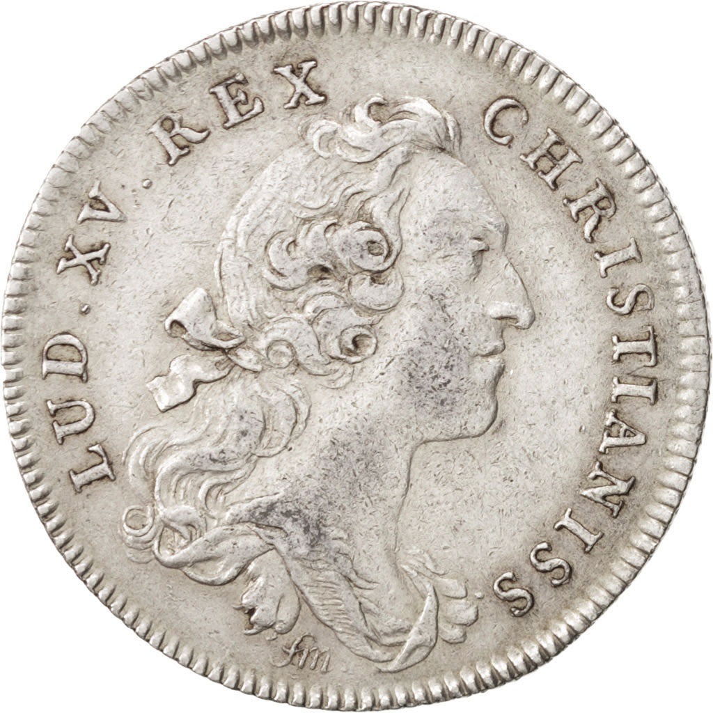 France, Token, Royal, Louis XV, 1749, AU(50-53), Silver