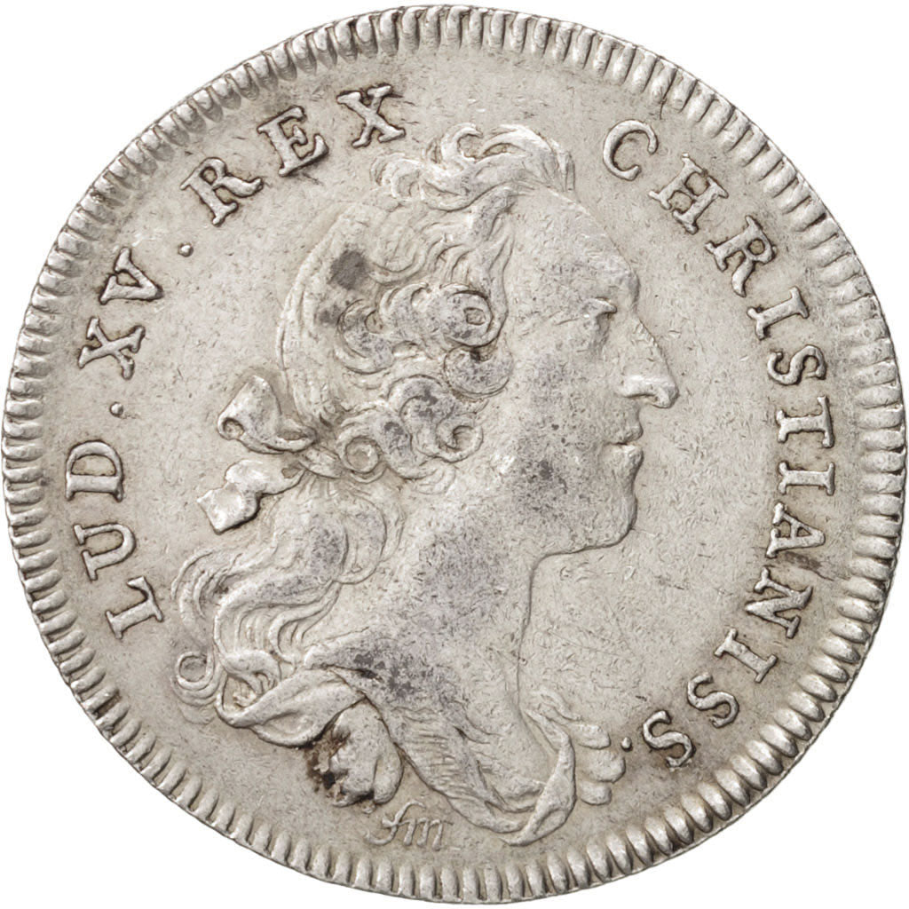 France, Token, Royal, Louis XV, 1749, AU(50-53), Silver