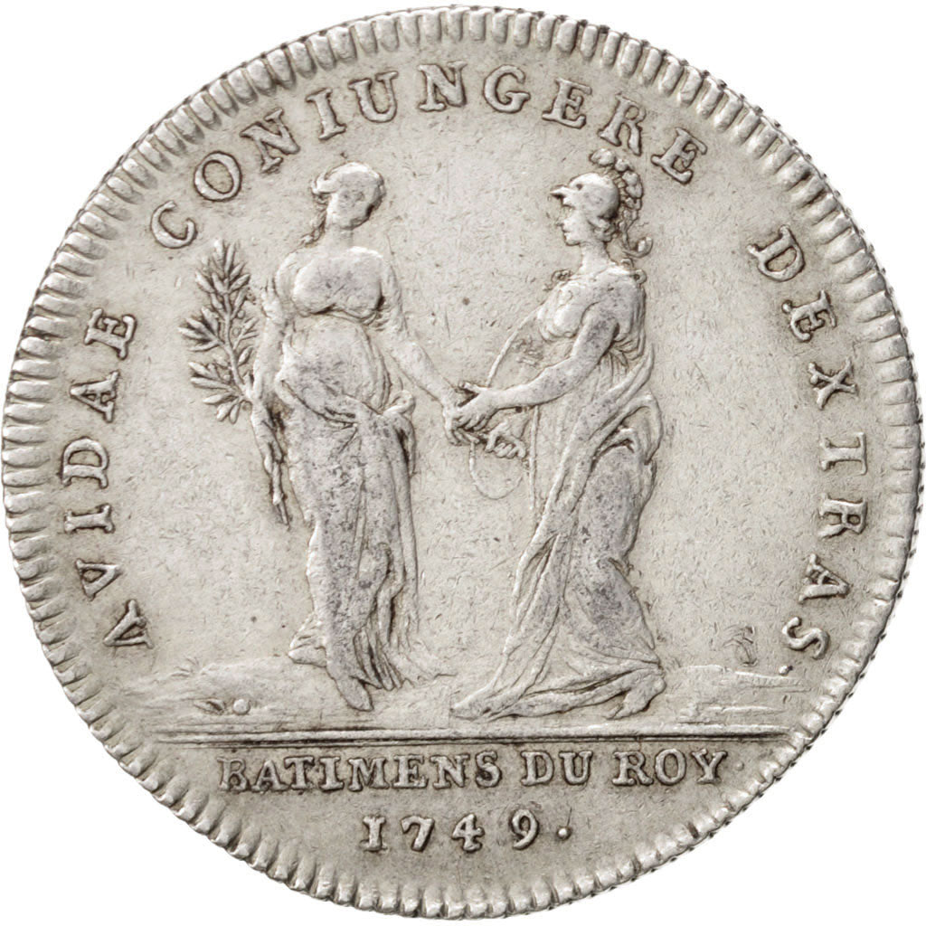 Francia, Token, Royal, Louis XV, 1749, SPL-, Argento