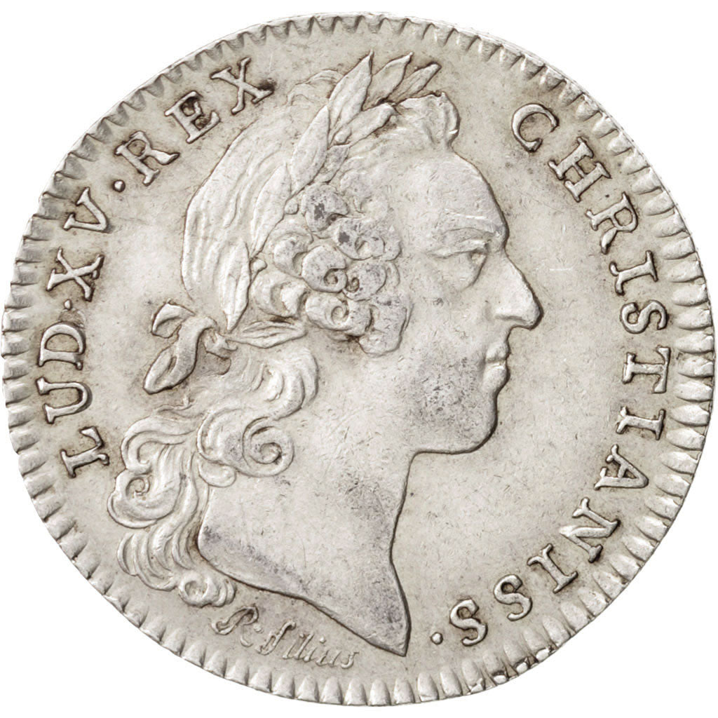 France, Token, Royal, Louis XV, 1758, AU(55-58), Silver, Feuardent:858