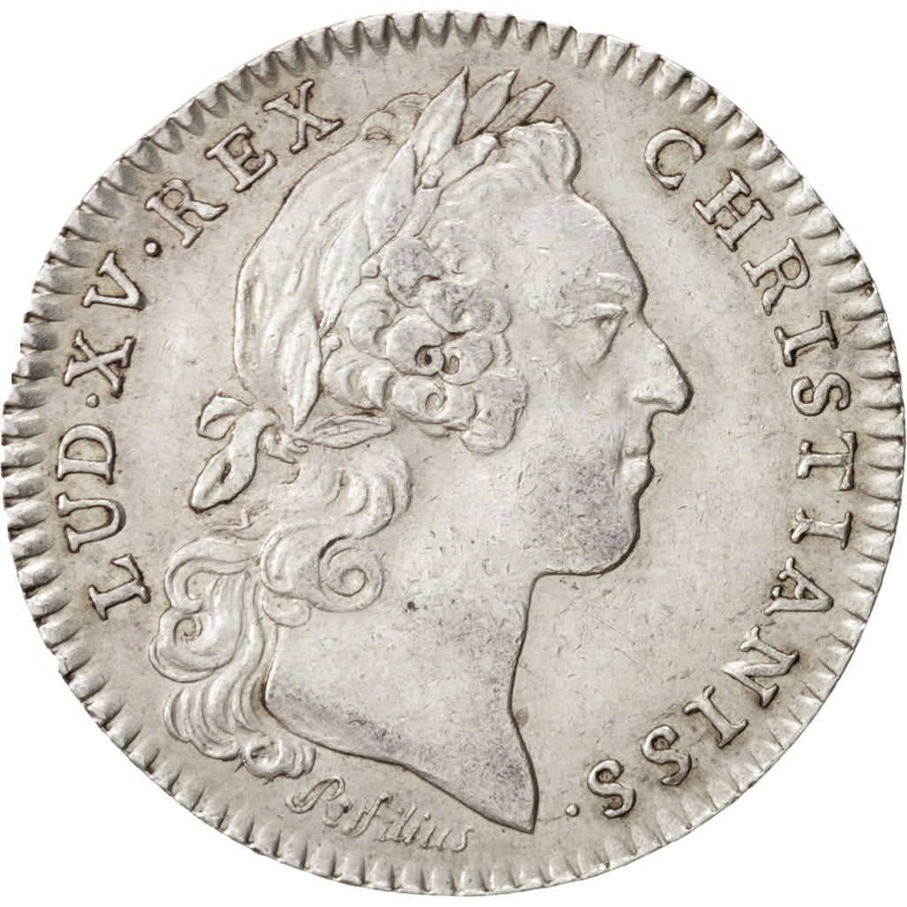 France, Token, Royal, Louis XV, 1758, AU(55-58), Silver, Feuardent:858