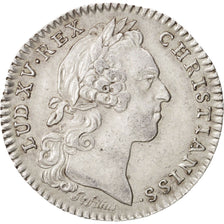 France, Token, Royal, Louis XV, 1758, AU(55-58), Silver, Feuardent:858