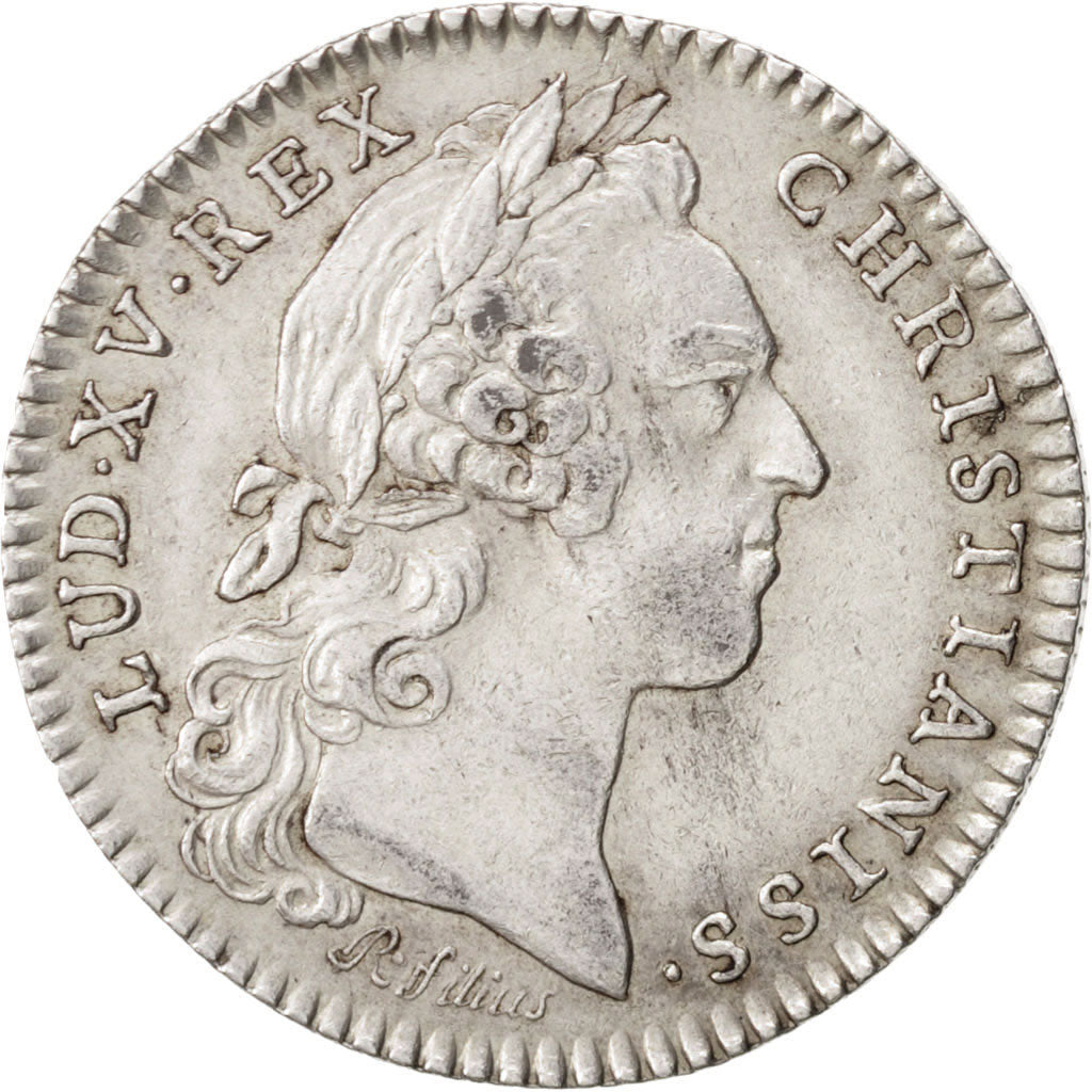 Francia, Token, Royal, Louis XV, 1758, MBC+, Plata, Feuardent:858