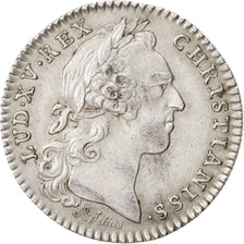 Francia, Token, Royal, Louis XV, 1758, MBC+, Plata, Feuardent:858