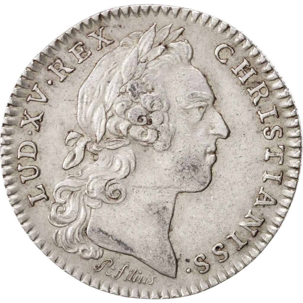 Frankreich, Token, Royal, Louis XV, 1758, SS+, Silber, Feuardent:858