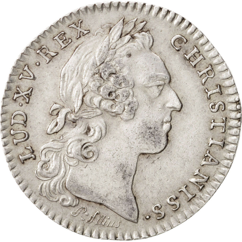 France, Token, Royal, Louis XV, 1758, AU(50-53), Silver, Feuardent:858