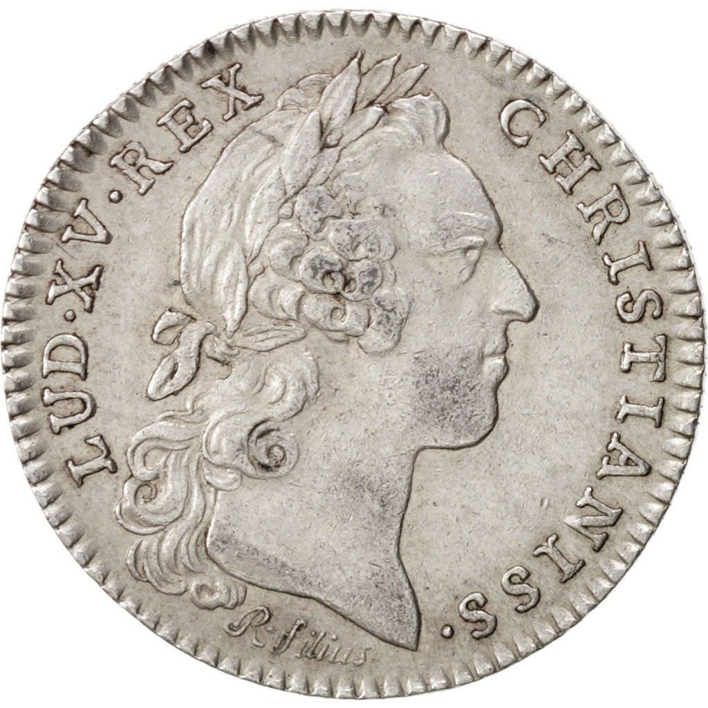 France, Token, Royal, Louis XV, 1758, AU(50-53), Silver, Feuardent:858