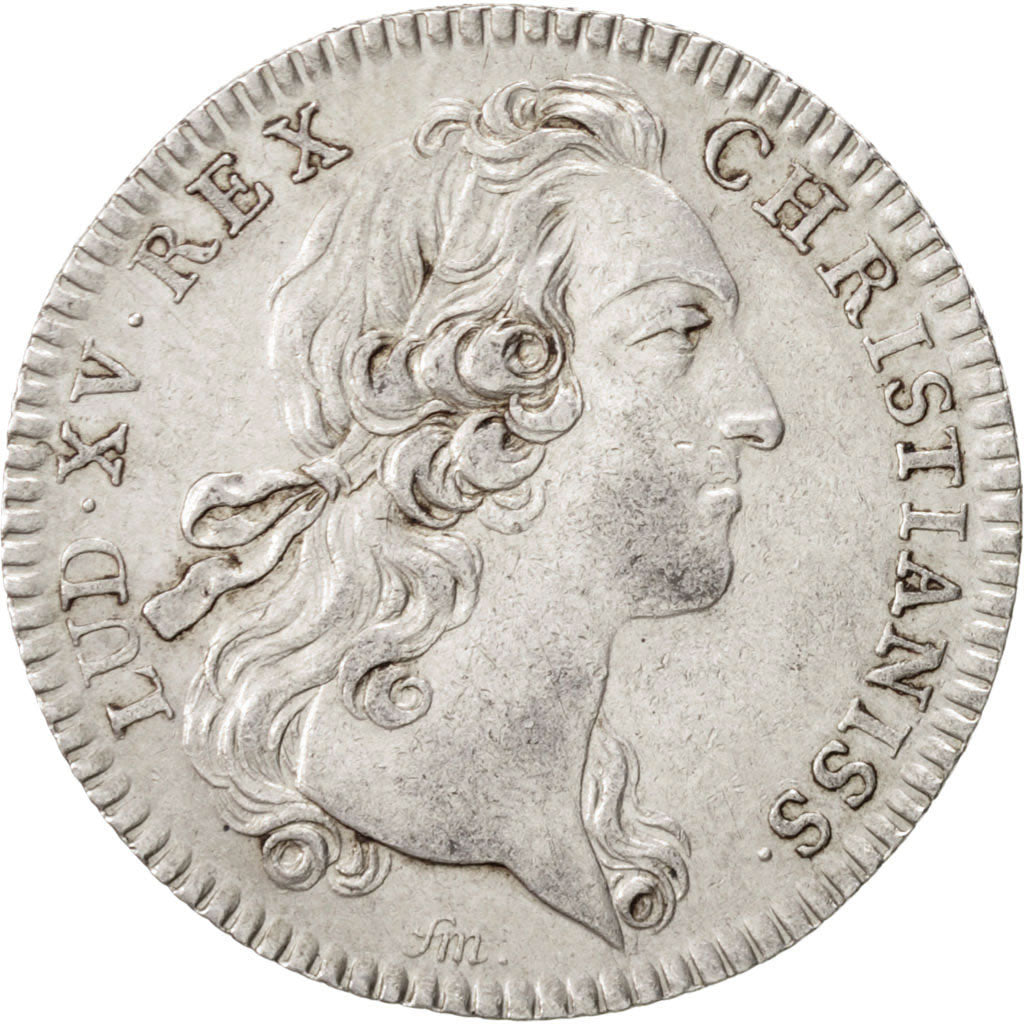 France, Token, Royal, Louis XV, 1737, AU(50-53), Silver, Feuardent:2888 var.