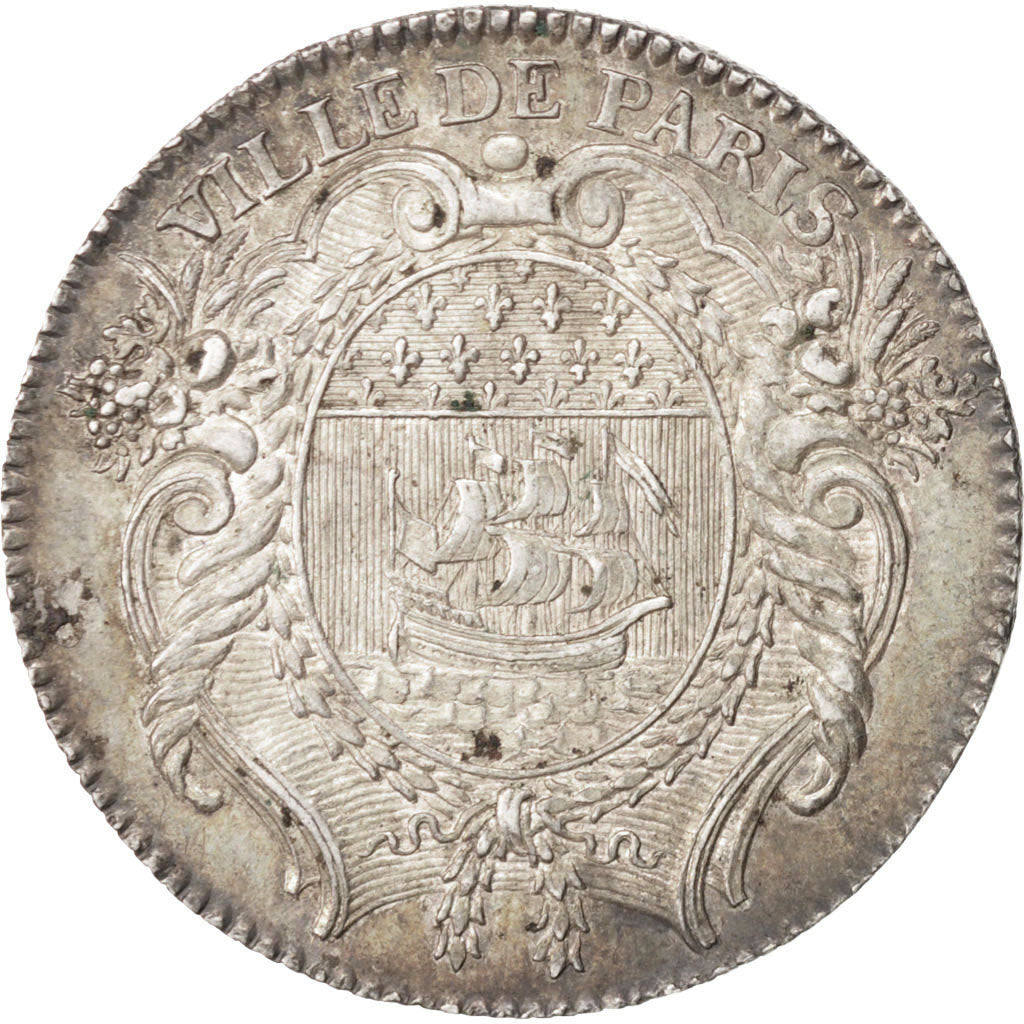 France, Token, Trades, 1767, AU(50-53), Silver, Feuardent:3735