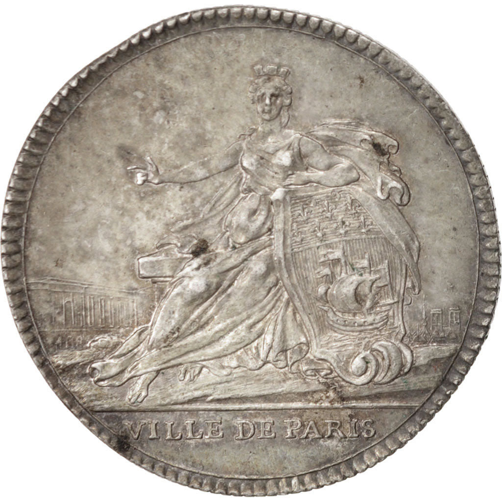 Francia, Token, Royal, Louis XV, 1758, EBC, Plata, Feuardent:3727