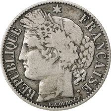 FRANCE, Cérès, Franc, 1894, Paris, KM #822.1, VF(20-25), Silver, 23, Gadoury #..
