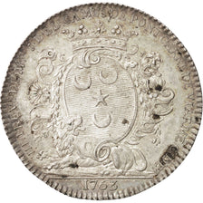 France, Token, Royal, Louis XV, 1763, AU(50-53), Silver, Feuardent:3732