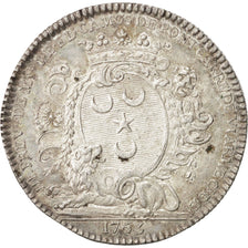 France, Token, Royal, Louis XV, 1763, AU(50-53), Silver, Feuardent:3732