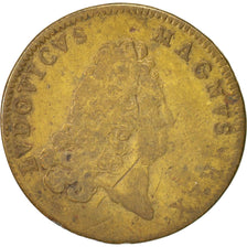 Frankreich, Token, Royal, Louis XIV, S, Kupfer