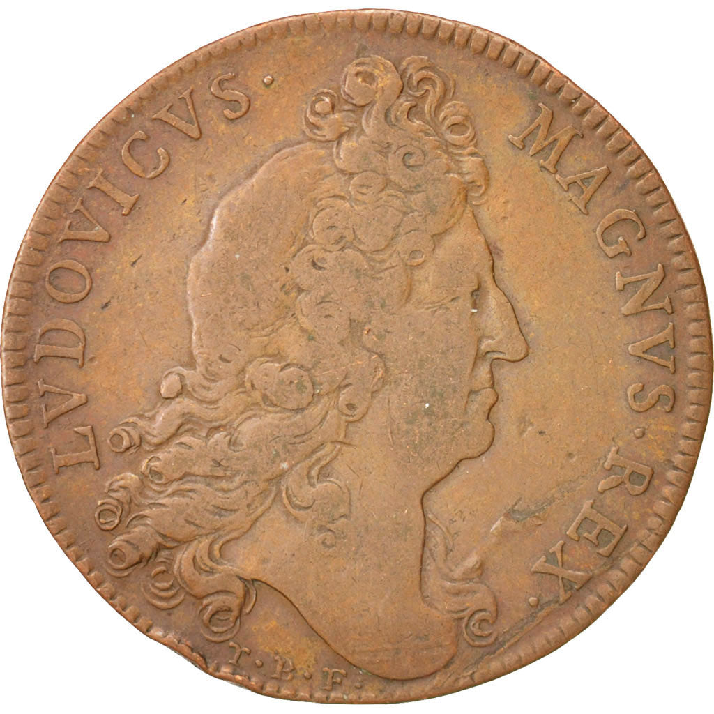 France, Royal, Louis XIV, États de Lille, 1697, 31mm, Token